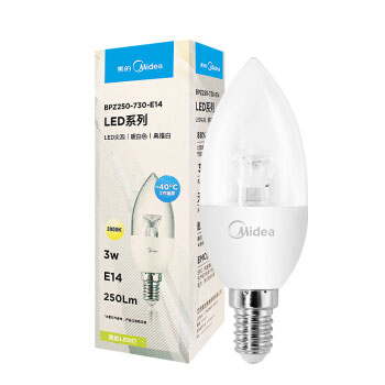 LED灯泡 蜡烛尖泡 3W E14小螺口