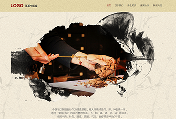 中医网站模板桌面预览