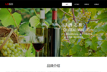 洋酒网站模板桌面预览