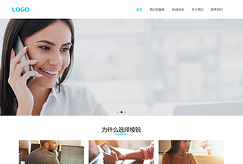 金融集团网站模板桌面预览