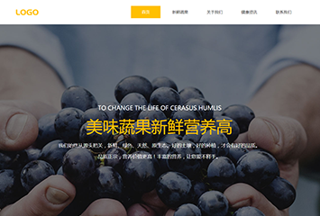 新鲜蔬果网站模板桌面预览