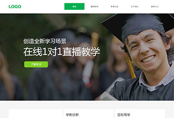 精英教育网网站模板桌面预览