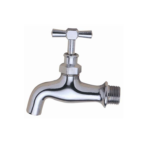 Copper single hole cold basin faucet