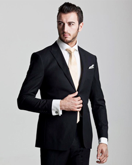 A suit with pocket towel