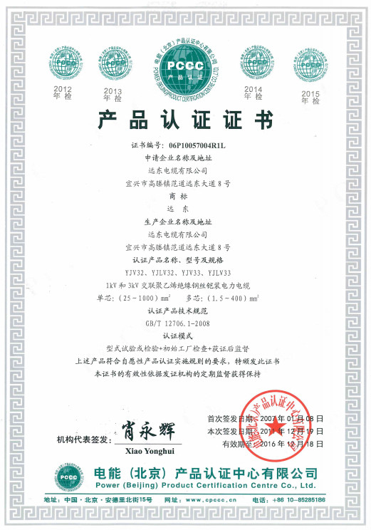 P3C产品认证证书(32项产品)