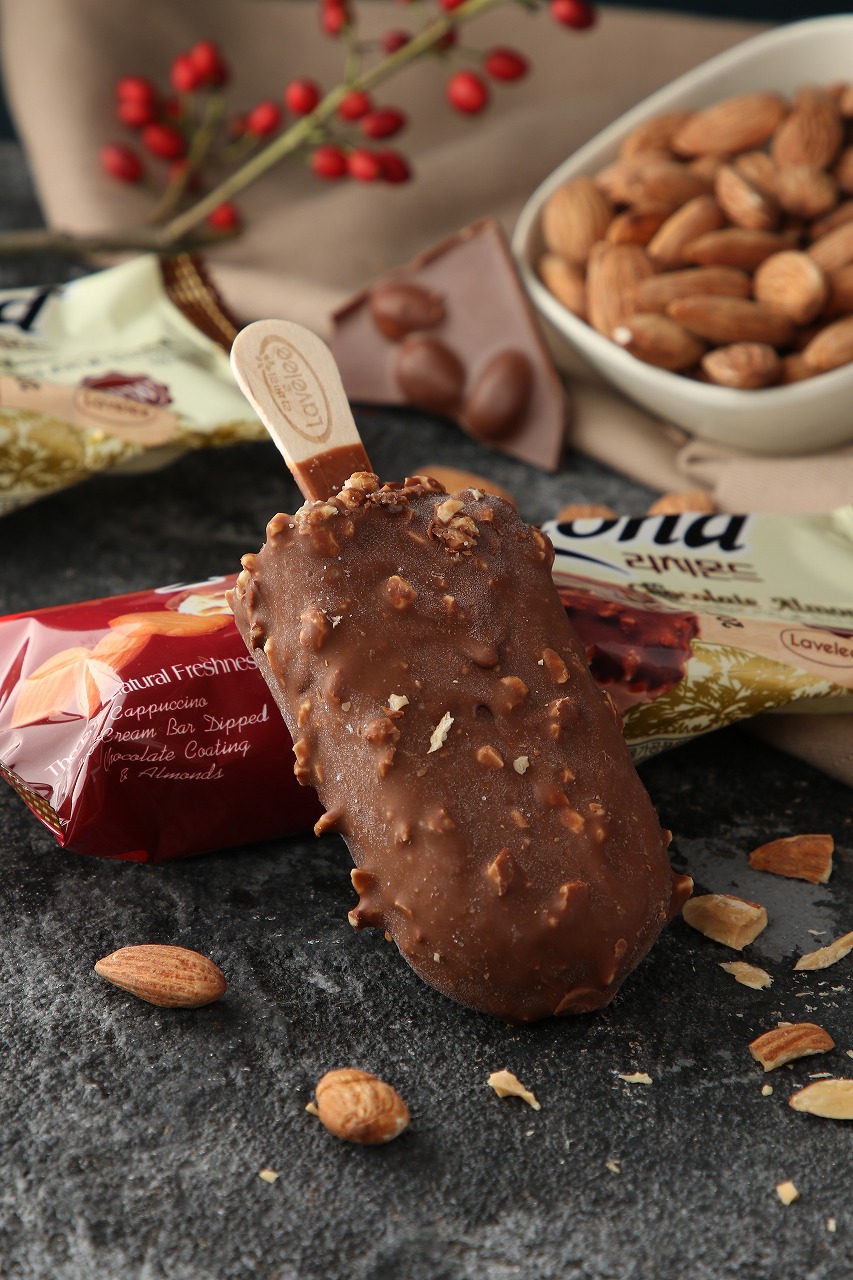 chocolate almond flavor popsicle