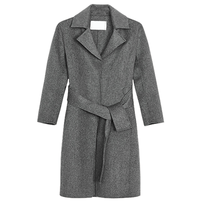 Gray long coat
