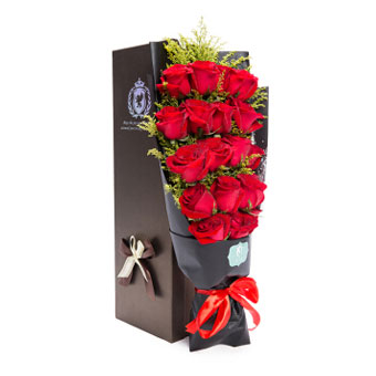鲜花速递 新品 33/19 红玫瑰花束/礼盒