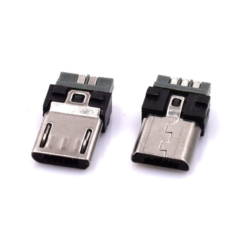 Micro USB接口 单插头 5P 焊线式