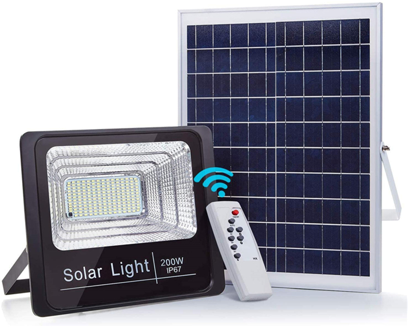 50W 100W 150W 200W High Powered Remote Control led solar light