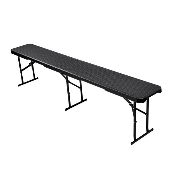 Black folding bench