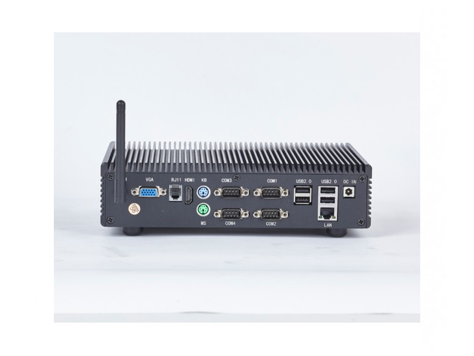 PBM-8820JP，Mini PC Box Intel® up to 2.42 GHz 4GB/64G Wreless 2.4 GHz/5.0GHz I/O: MIC/Audio/USB-6/DB9 RS232 Port-4/DC/LAN/PS/2-2/RJ11/VGA/HDMI/Antenna