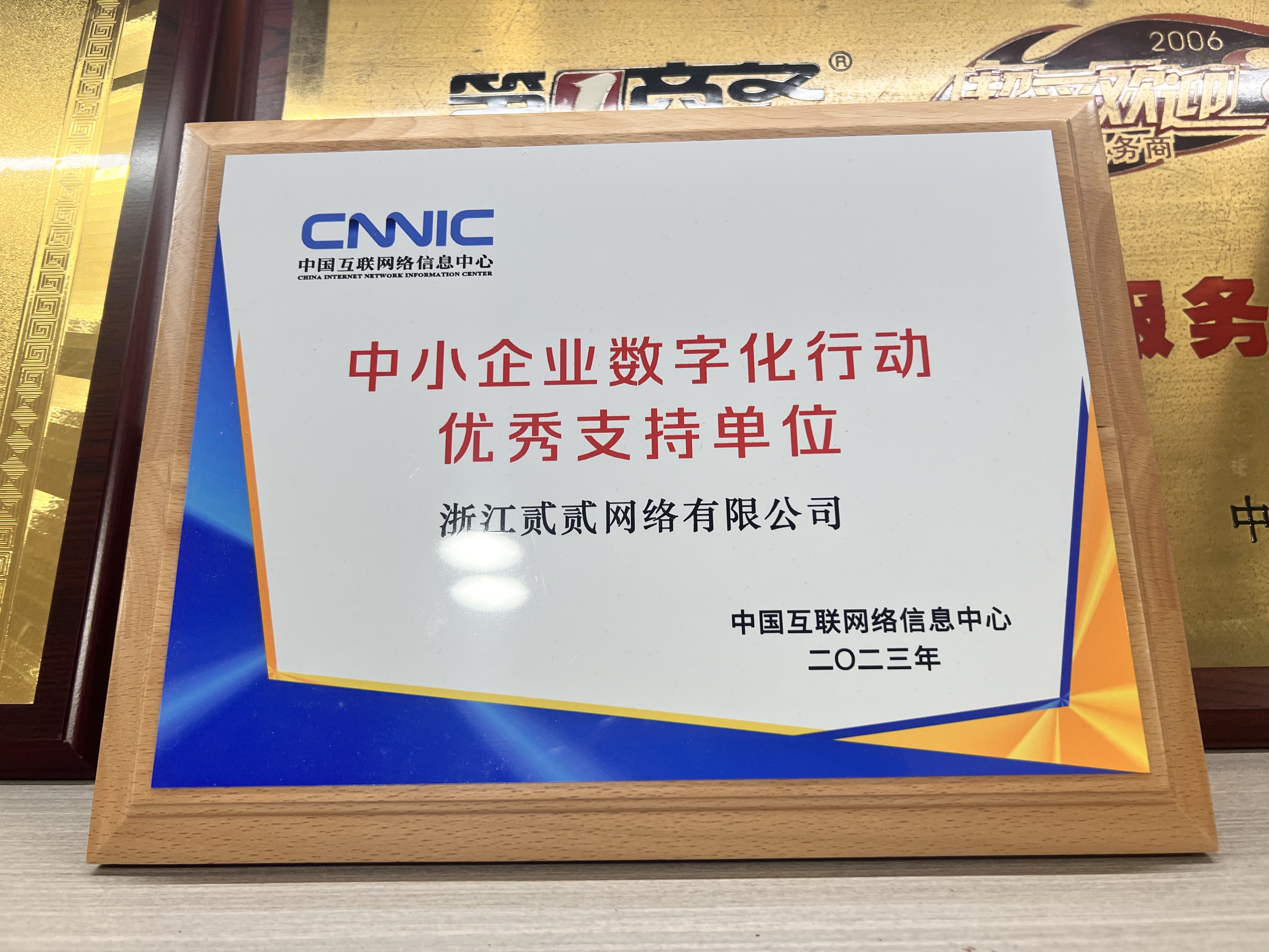 中小企业数字化行动优秀支持单位-中国互联网信息中心
