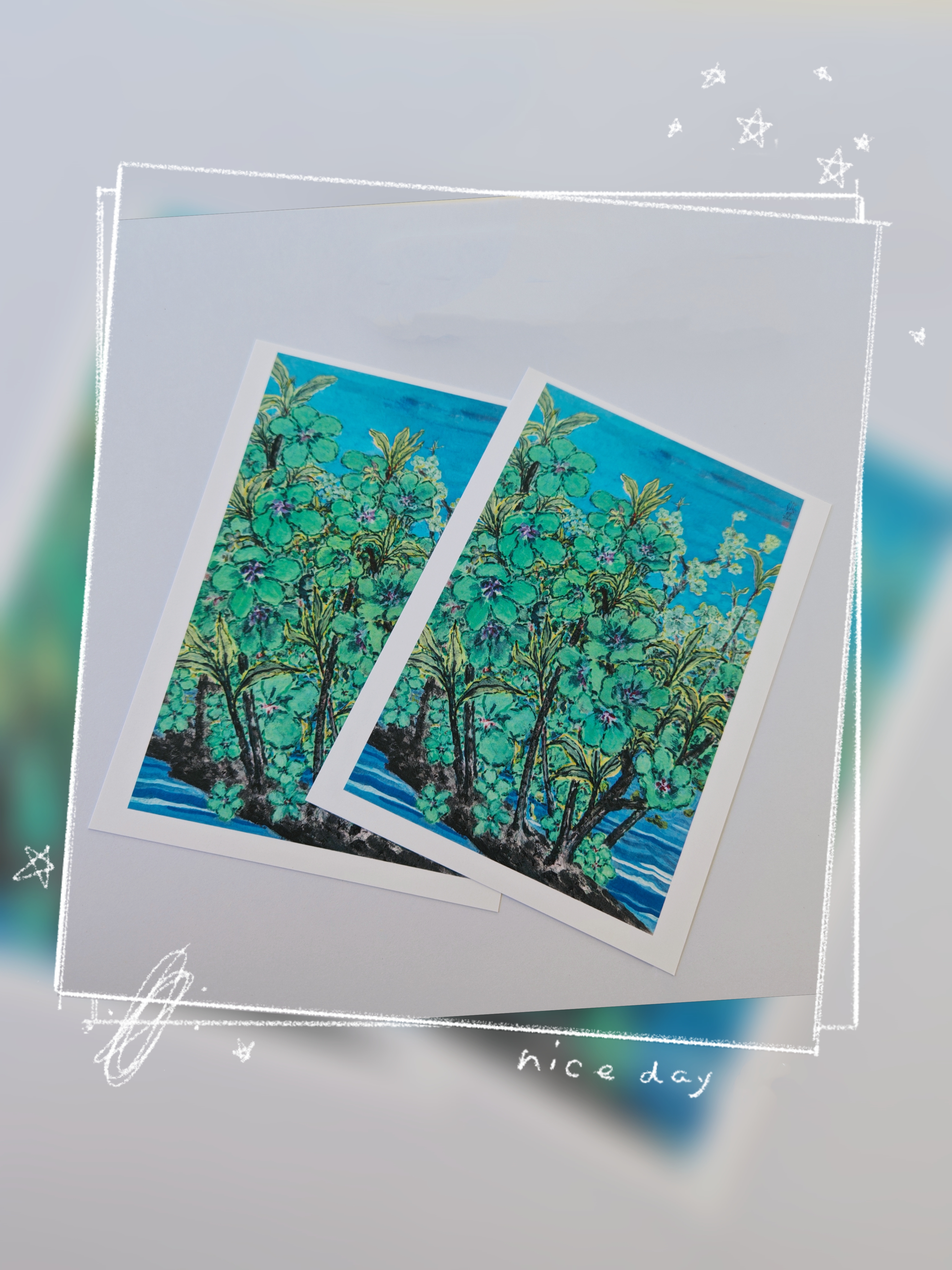 沈岳—“如是我心”展览作品《梦回桃源11》明信片