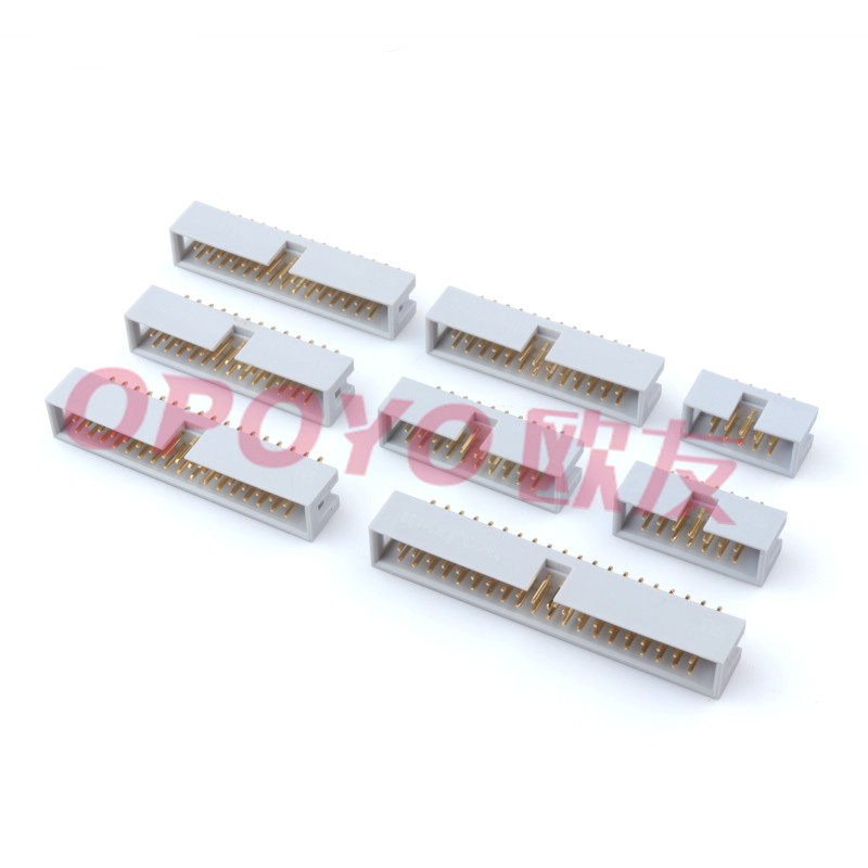 OP-DSHG0254-2xXP-SS 简牛连接器 2.54MM 180°插件 镀金 工业级