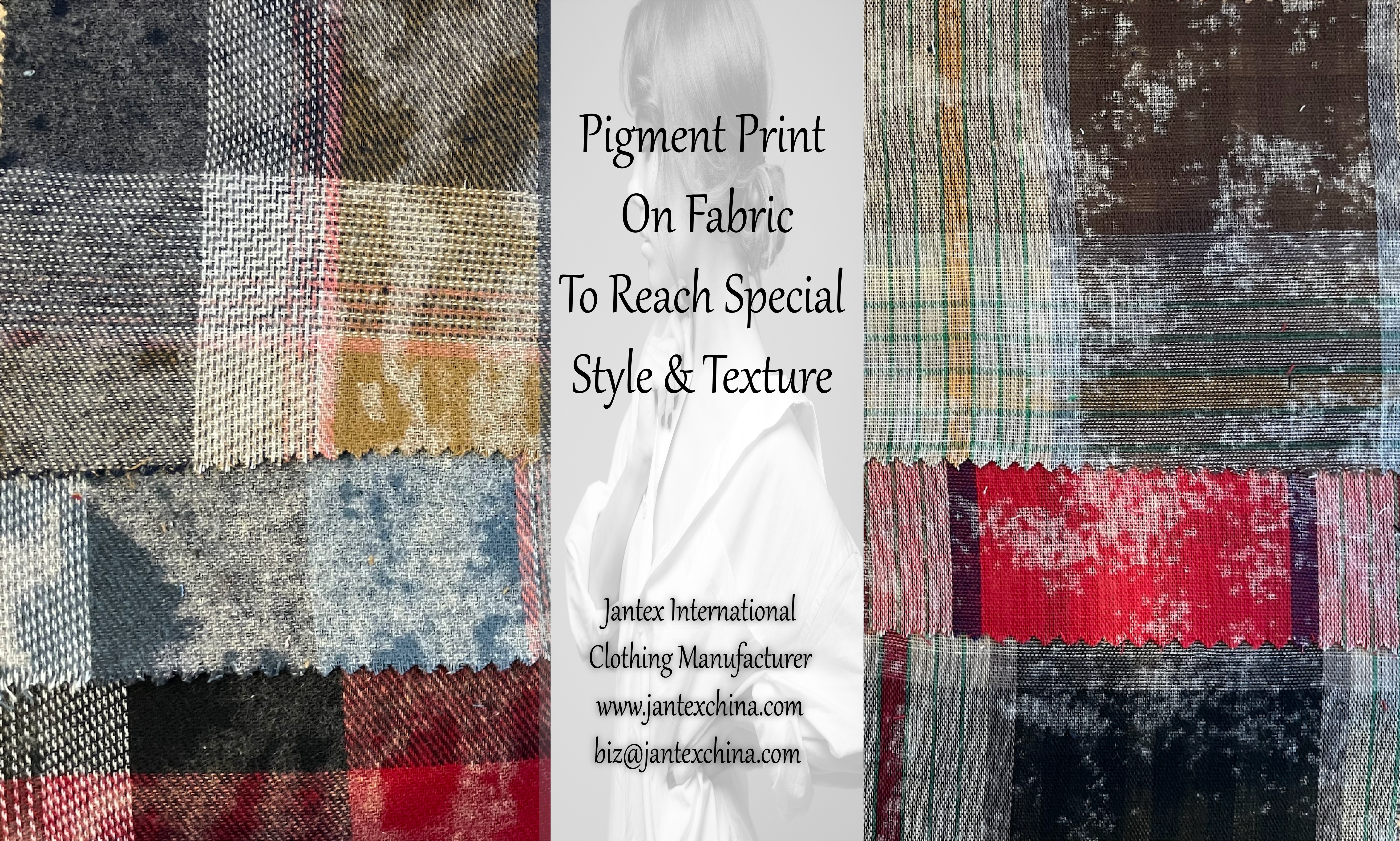 Pigment Print On Fabric To Reach Special Style & Texture