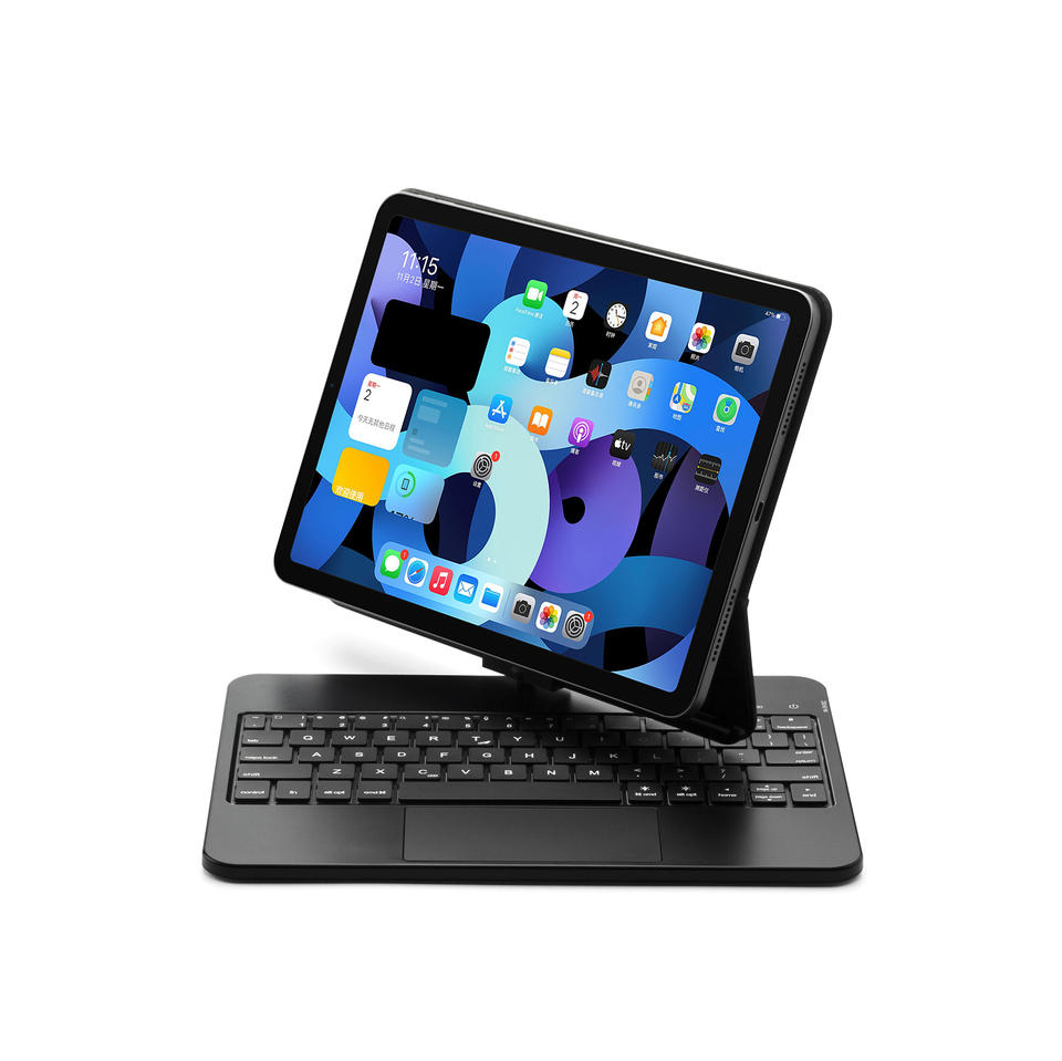 Bluetooth Wireless Magnetic PU iPad Keyboard Case (With Touchpad)