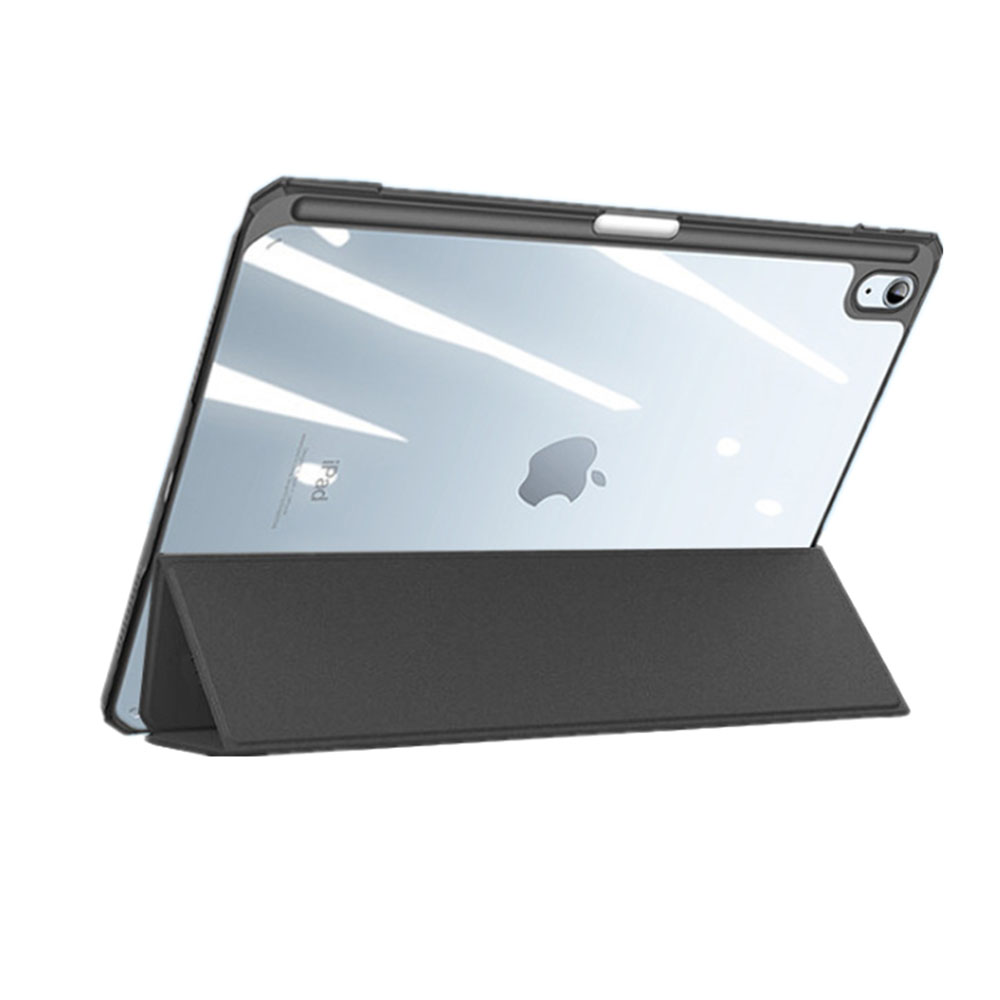 iPad Folio PU TPU Three Fold Case With Transparent Back For iPad Mini 6 2021