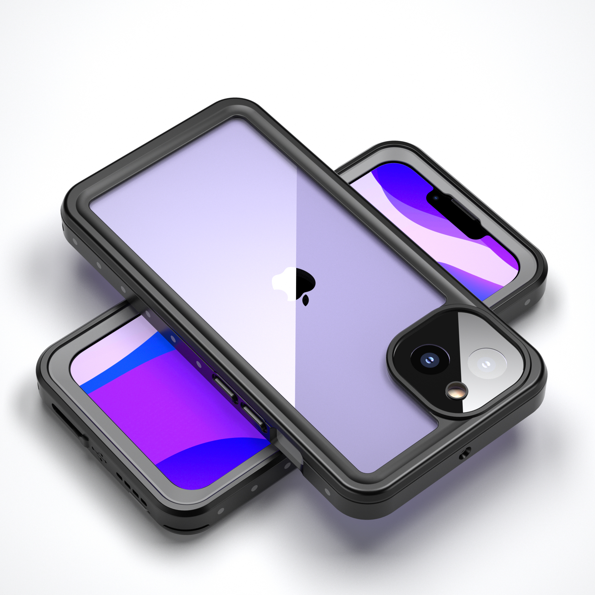 Waterproof drop-proof dust-proof mobile pet tpu pc iphone case