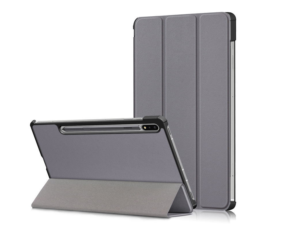 Tri-fold PC PU Tablet Case for iPad and Samsung