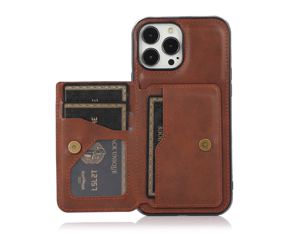 Magnetic wallet multi-function TPU+PU iPhone case