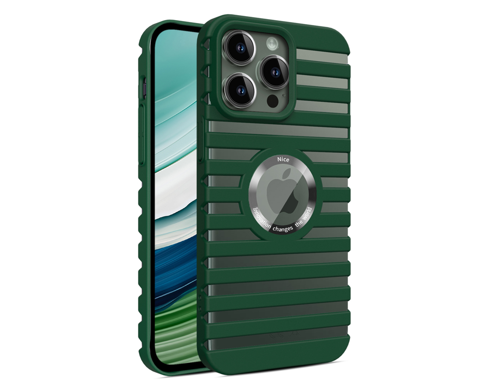  Striped hollowed-out heat dissipation pc iphone case