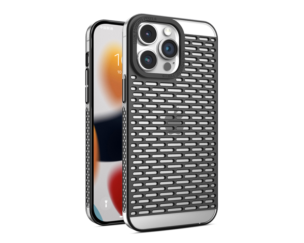  Hollowed-out heat dissipation pc iphone case