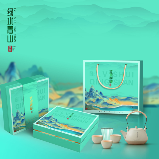 【绿水青山】-茶具礼盒套装  