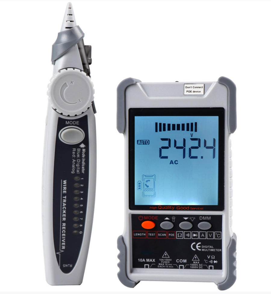 Digital Wire Tracker Cable Length Tester with PoE Multimeter function ET-616/618