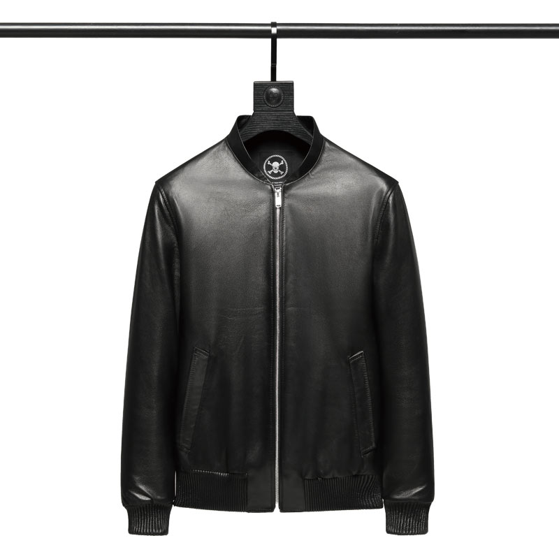 The Mind Of Devil小公羊山羊皮半植鞣无涂层飞行夹克