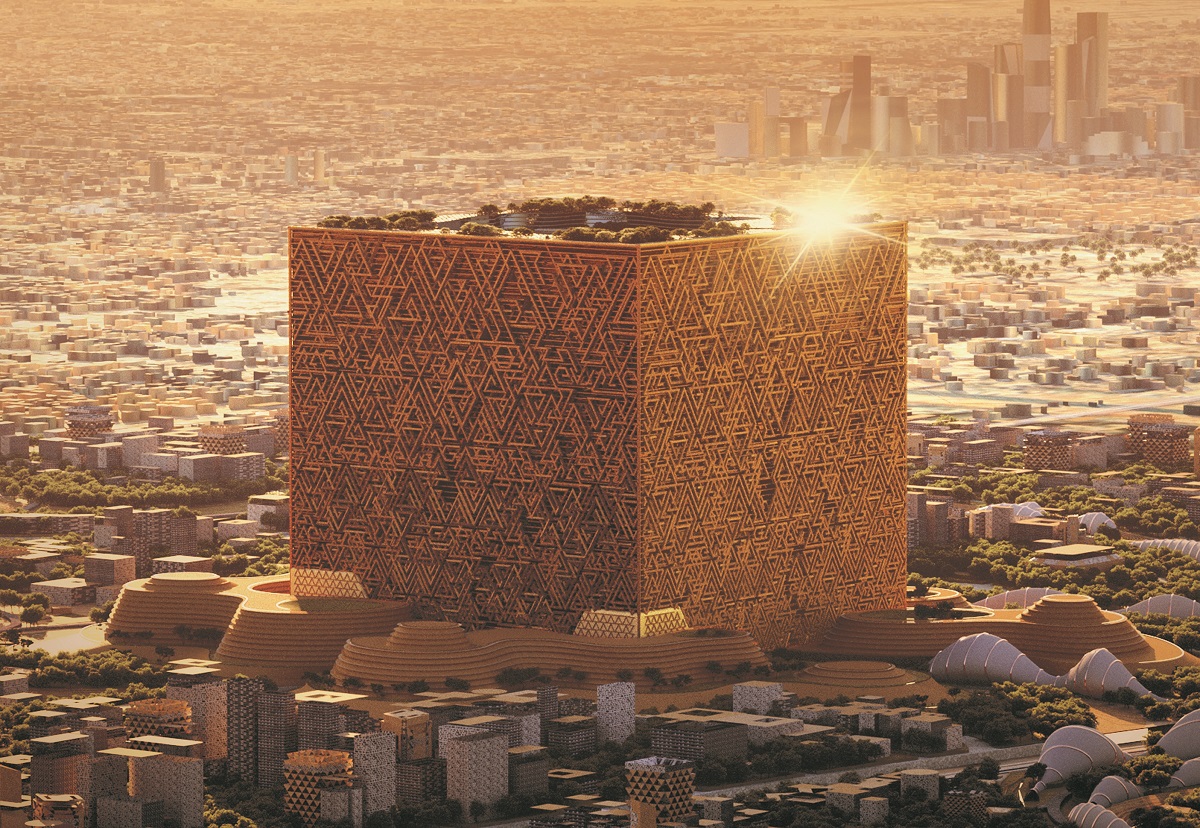 A maga cubic skyscraper to erected in Saudia Arabia