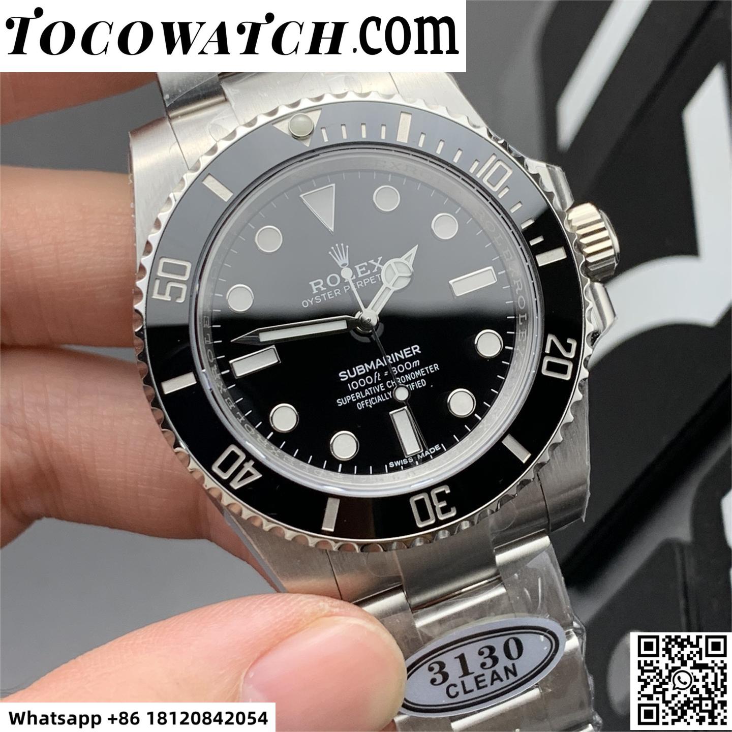 Rolex Submariner Watch - 114060-97200-tocowatch