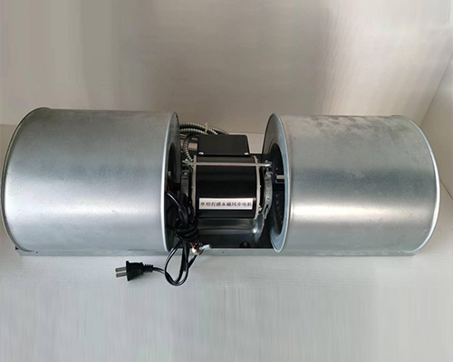 Single phase permanent magnet DC brushless variable frequency fan coil