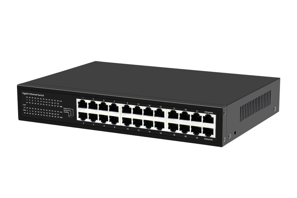 10/100/1000M adaptive 24-port Gigabit intelligent Ethernet switch