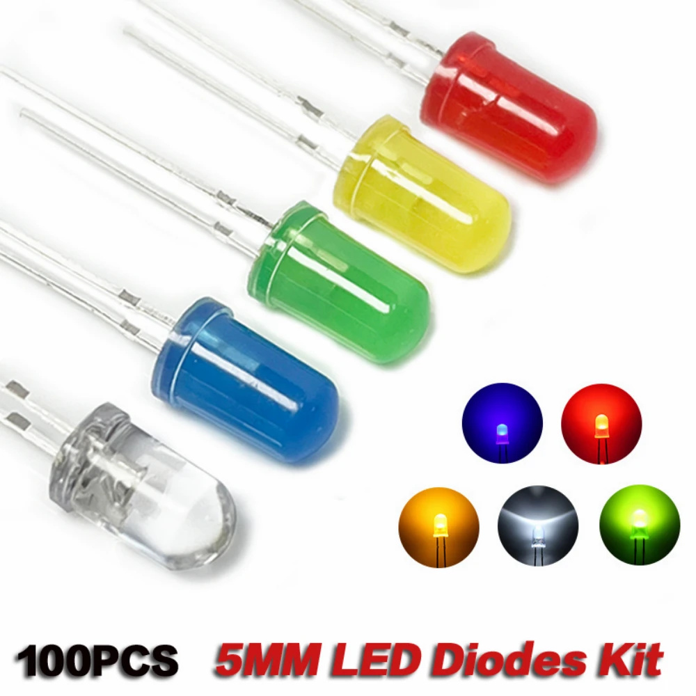 LED Diode F5 Assorted Straw