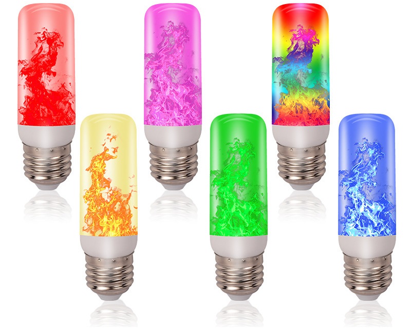 3w colorful flame lamp