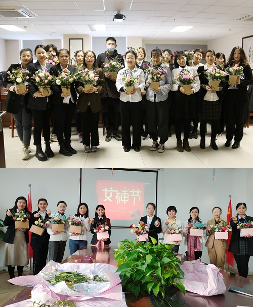 铿锵玫瑰 花漾生活—公司举办庆“三八”国际妇女节花艺活动
