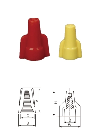 Red Insulated Screw-on Wire Connector Spring Nail Type Connector Lug