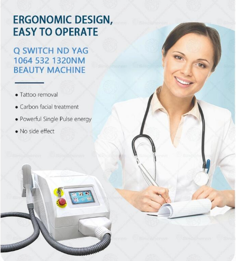 Portable Q-switched nd yag laser