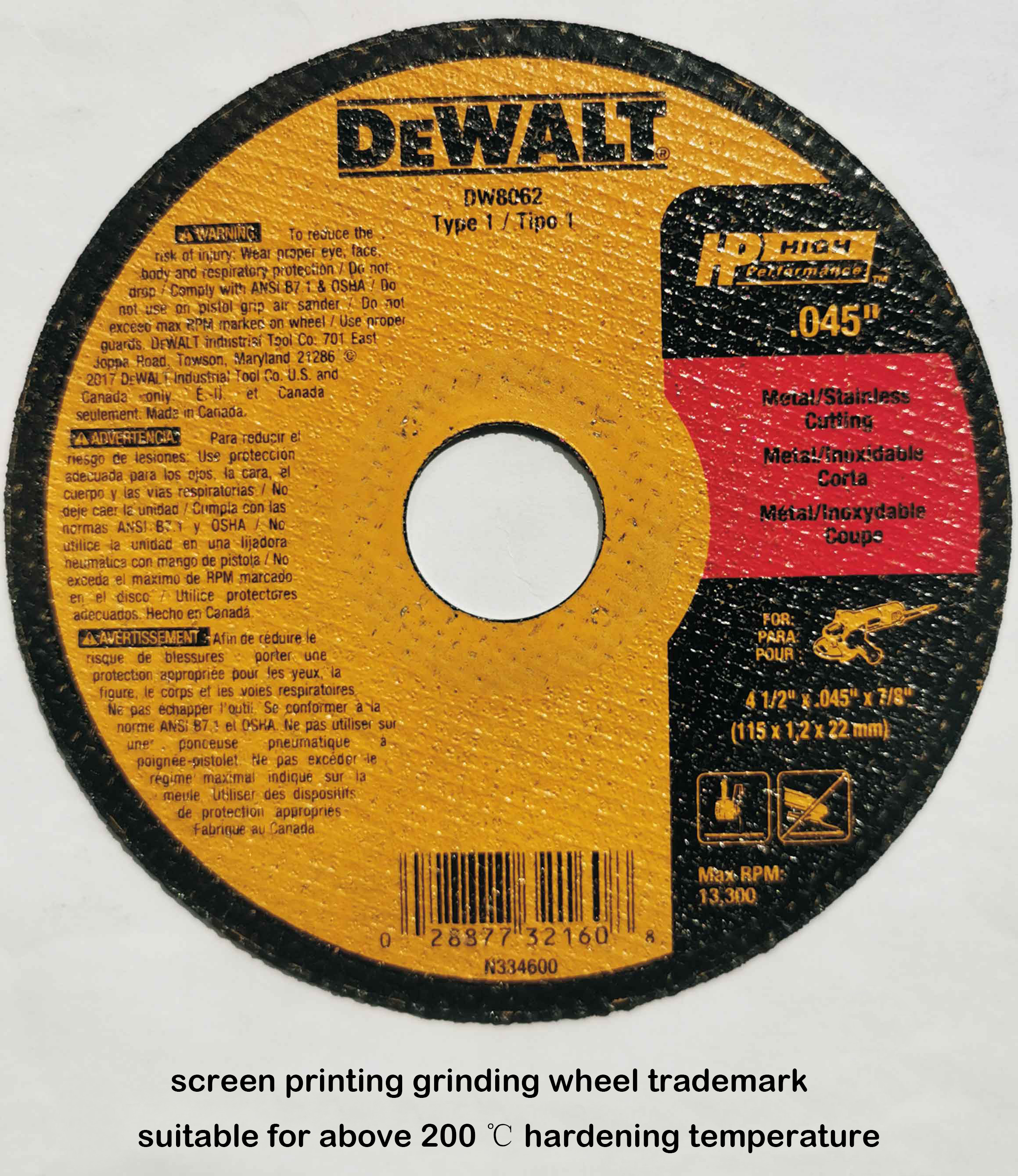 screen printing grinding wheel trademark