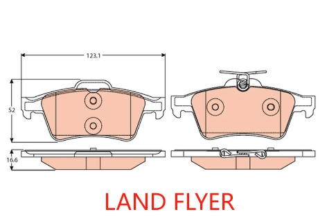 AS87508 Má phanh sau