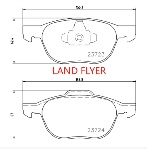 AS87507 Má phanh trước