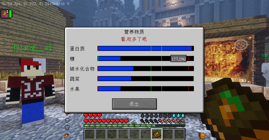 我的世界 服务器 营养 