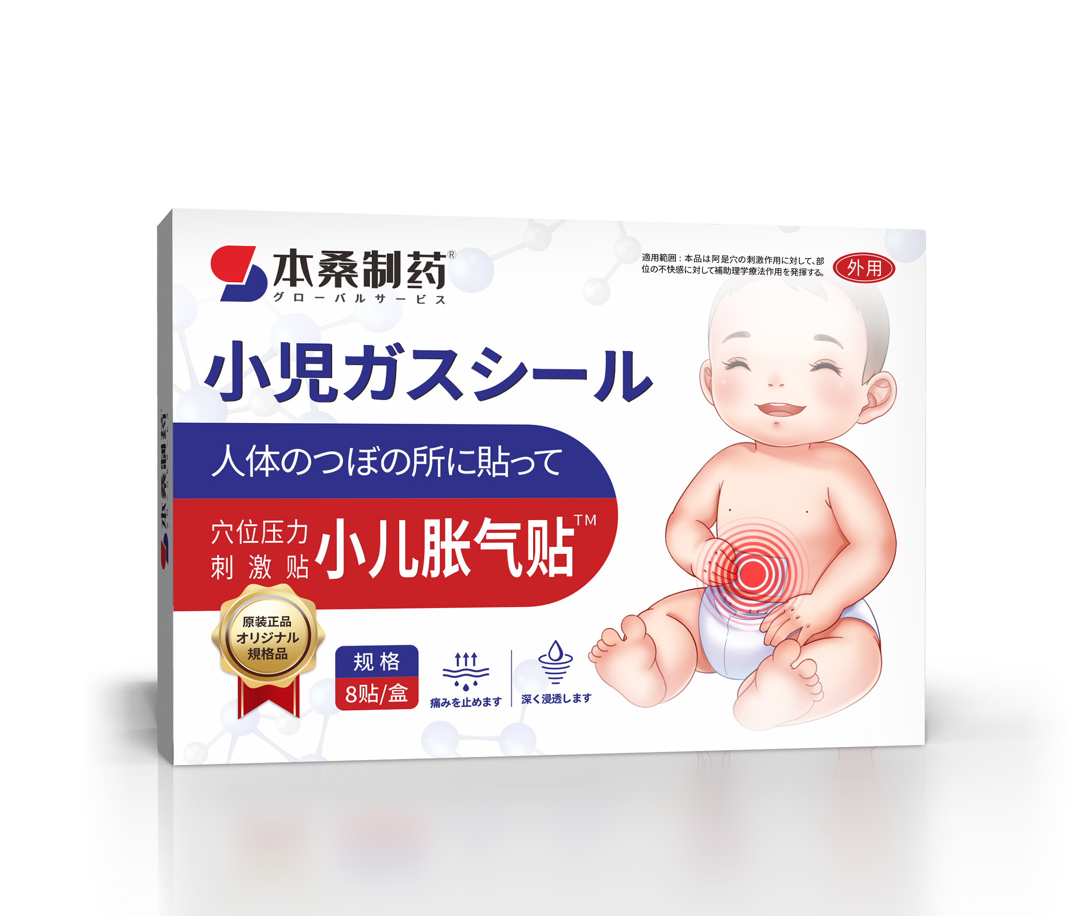小儿胀气贴