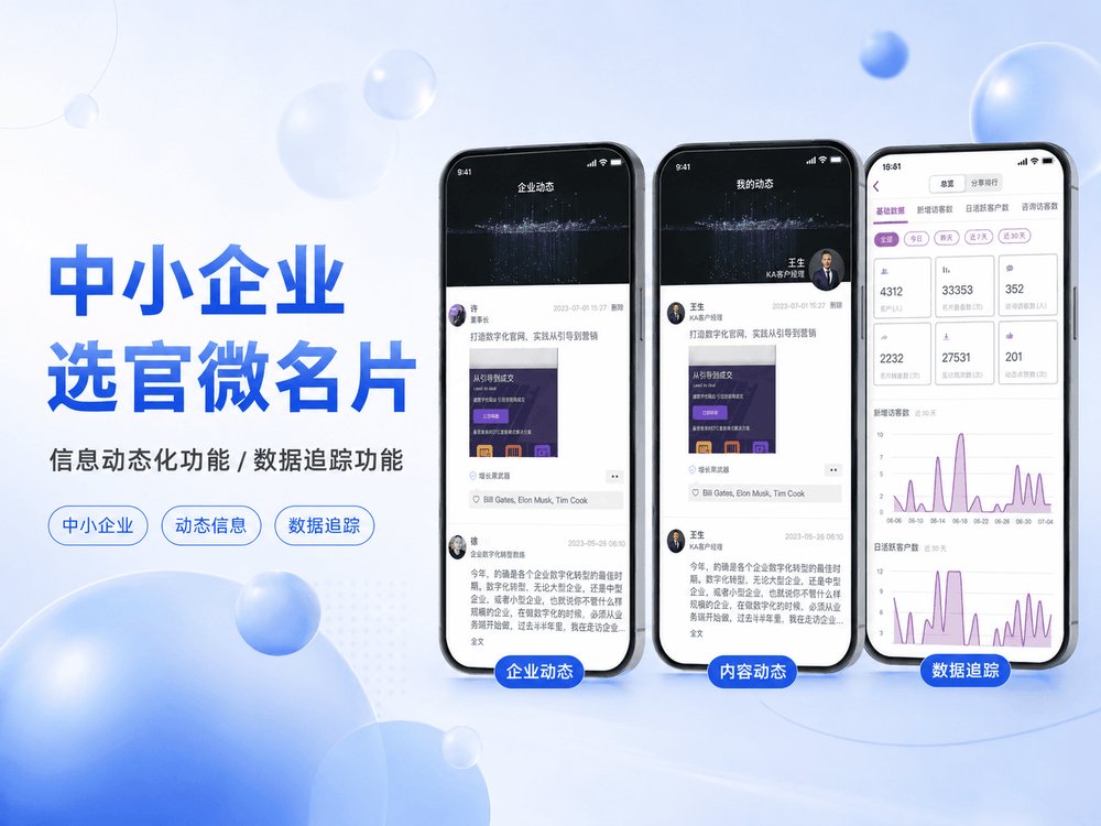 中小企业选官微名片