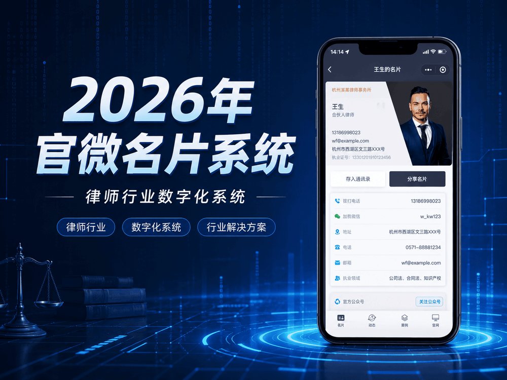 2026年官微名片系统