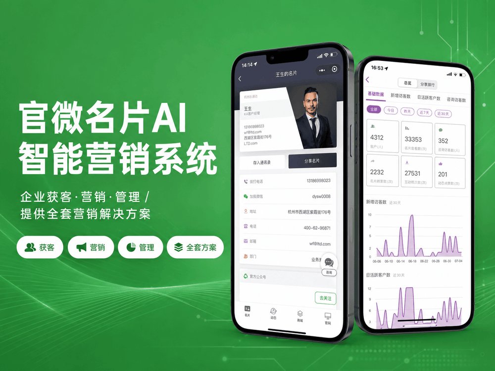 官微名片AI智能营销系统