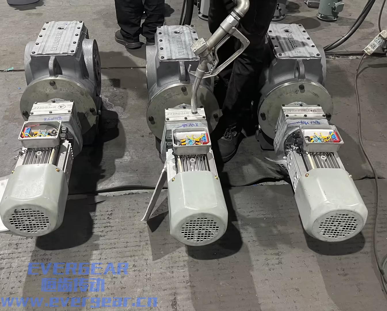 ES系列斜齿轮蜗轮蜗杆减速机实物图