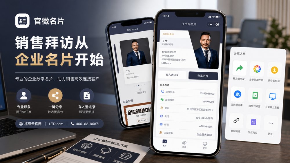 销售拜访从企业名片开始