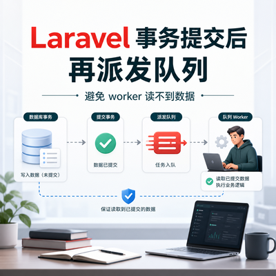 Laravel 事务提交后再派发队列